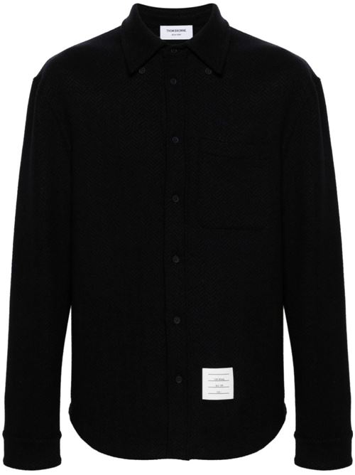 Oversized herringbone shirt THOM BROWNE | MJT495AJ0160415